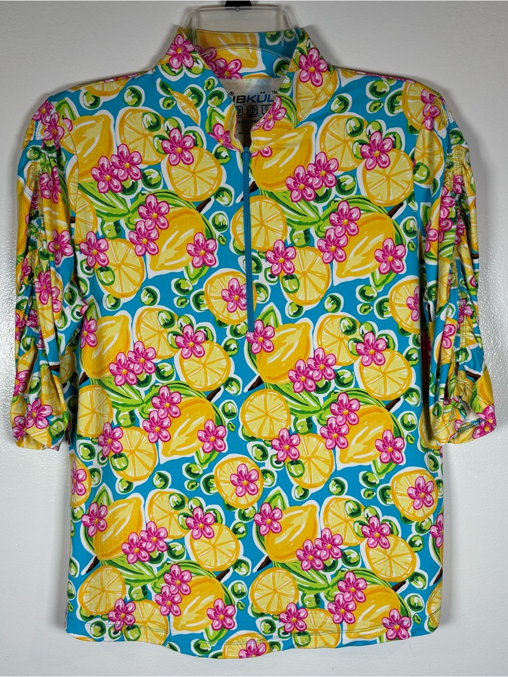 IBKUL Golf Top Women’s Sz M Calista Pullover Sun Protective Athleisure UPF 50+